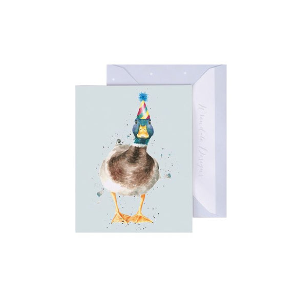 Wrendale Mini Greeting Card, Conquackulations (Duck)