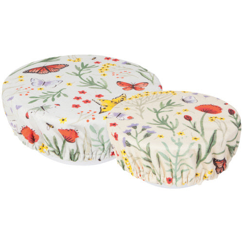 Now Designs Save-It Bowl Cover Set, 2pc Morning Meadow