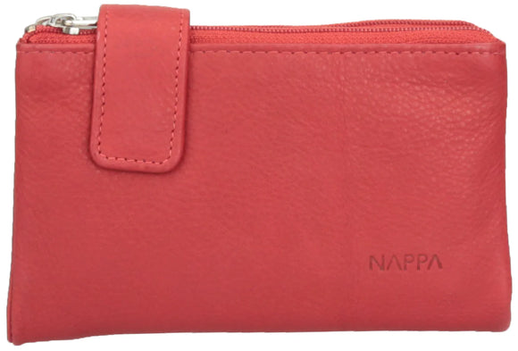 NAPPA Leather Ladies Wallet, Mini Charlotte - Rio Red