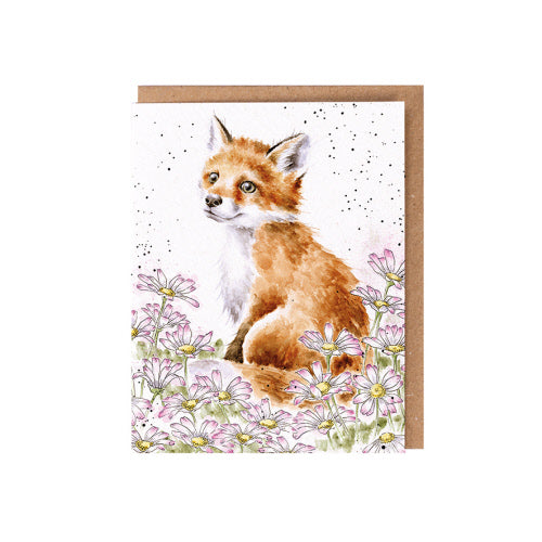 Wrendale Wild Bud Card, Make My Daisy (Fox)