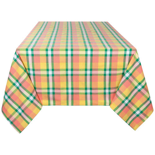 Now Designs Second Spin Tablecloth, Plaid Meadow 60x120