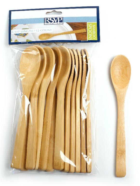RSVP Bamboo Flatware Spoon 12pc