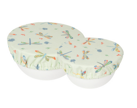 Now Designs Save-It Bowl Cover 2pc Set, Dragonfly