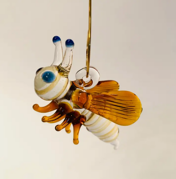 Dandarah Handcrafted Glass Ornament, Bee