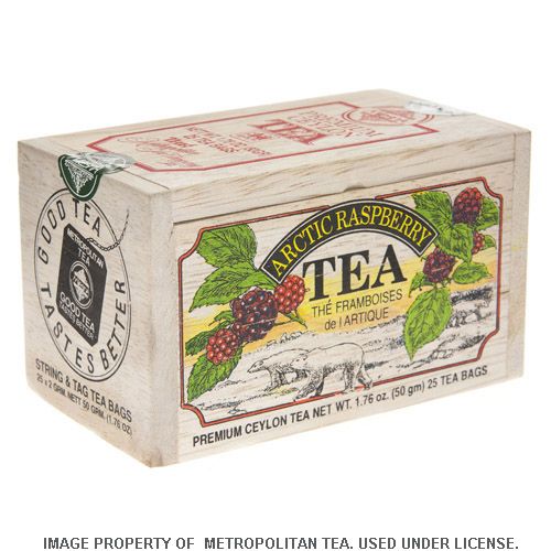 Wood Box, Arctic Raspberry Black Tea, 25 Teabags