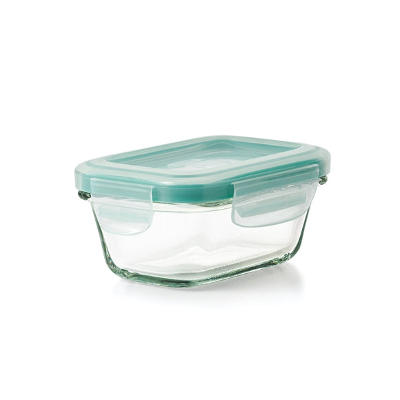 SmartSeal Glass Rectangular Container w/Lid, 4oz