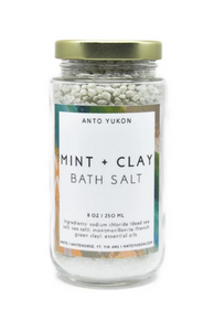 ANTO Yukon Bath Salt, Mint + Clay 8oz