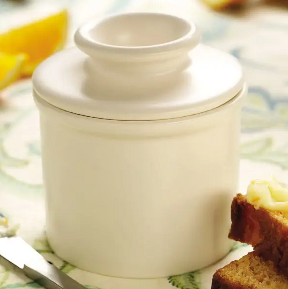 Butter Bell Crock,Retro Matte Collection - Ivory