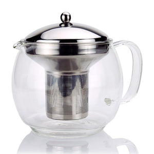 Ch'A Tea Glass Teapot, 1.2L w/ Stainless Steel Infuser