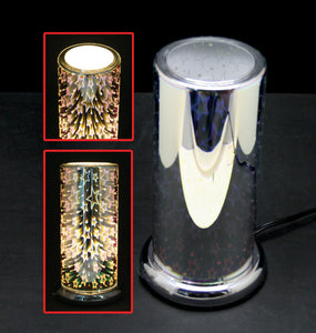 Touch Sensor Glass Lamp – 3D Star w/Scented Oil Holder 11"