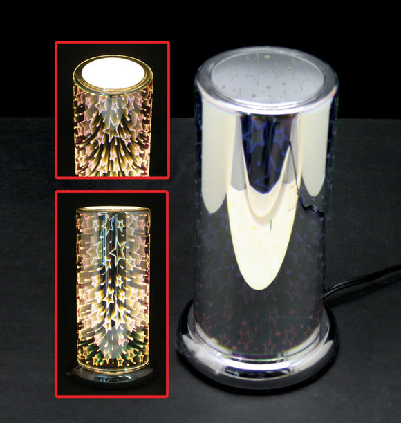 Touch Sensor Glass Lamp – 3D Star w/Scented Oil Holder 11