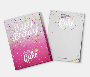 InstaCake Card - Birthday (Pink) Vanilla