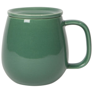 Danica Heirloom Stoneware Mug w/ Lid, Jade 16oz