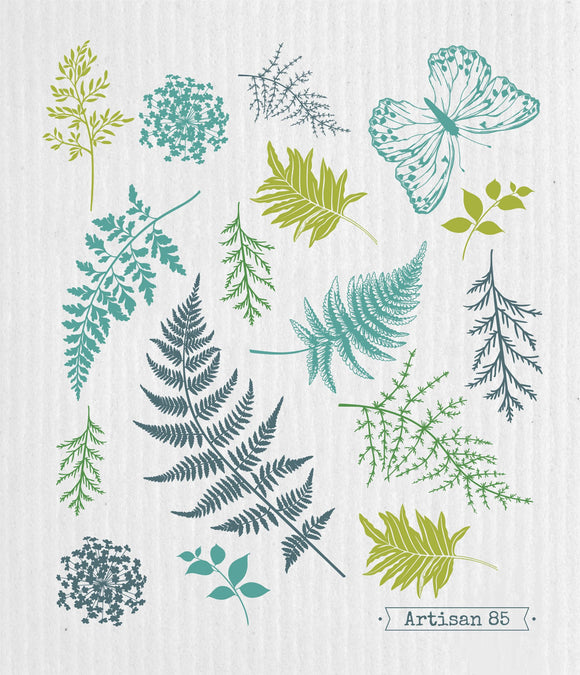 Forest Ferns Wet-It Swedish Dishcloth