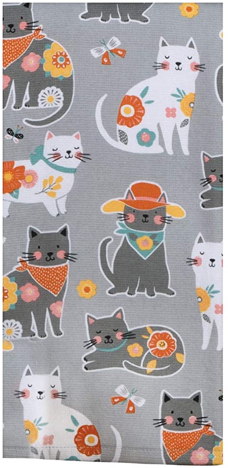 Kay Dee Designs Dual Purpose Terry Towel, Cat Patch