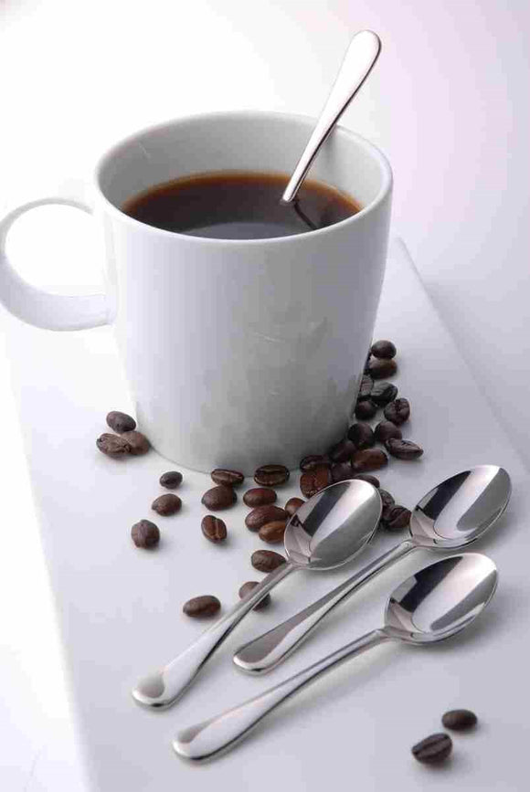 Country Style Coffee Spoons, Set of 4 (Mirror Finish)