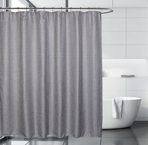 Cardiff Shower Curtain, Grey 71x71"