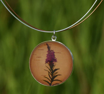 Birch Dreams Fireweed Necklace