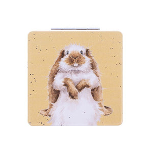 Wrendale UK Pocket Mirror, Earisistible (Rabbit)