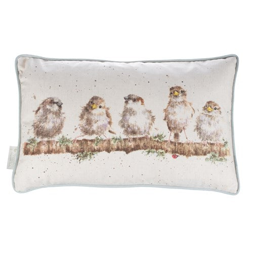 Wrendale Cushion, Chirpy Chaps 14x18