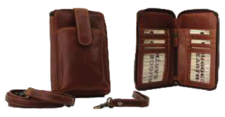 Rugged Earth Leather Upright Organizer, Style 199055