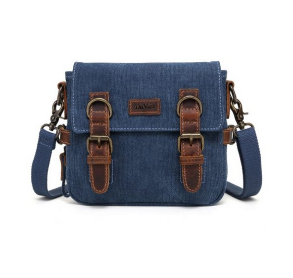 Davan Canvas Multi-Functional Shoulder Bag, Blue