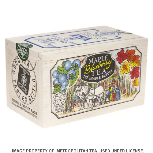 Wood Box, Maple Blueberry Black Tea, 25 Teabags