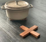 Ironwood Kobe Acacia Wood Trivet, 7x7x0.5"