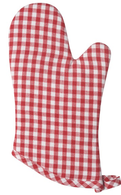 Now Designs Classic Oven Mitt, Red Gingham