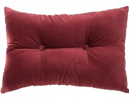 Burgundy Velvet Cushion, Gwyneth Collection, 16x24