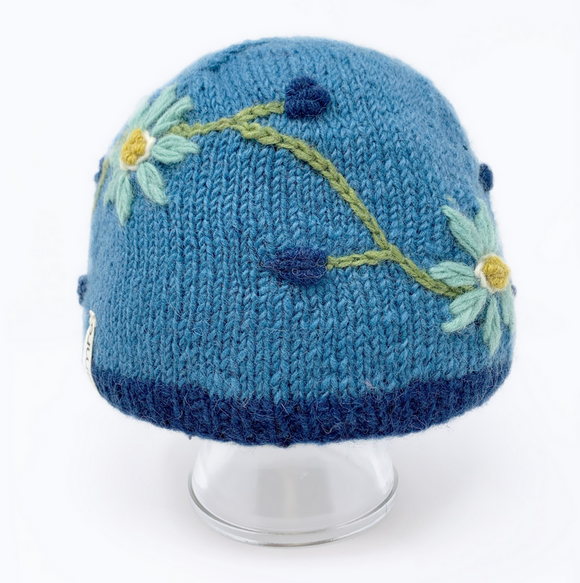 Hamro Knitted Beanie Hat, Flower
