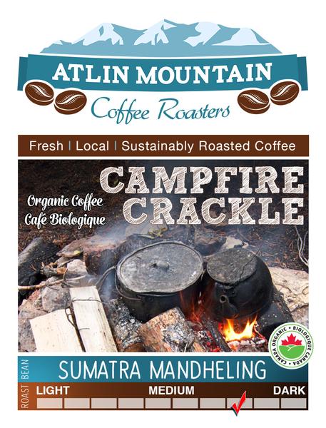 Atlin Mountain Coffee, Campfire Crackle (Whole Bean, Organic) 400g