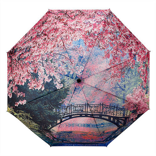 Folding Umbrella - Cherry Blossoms