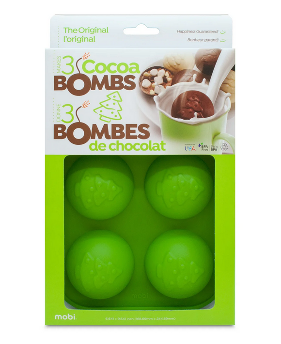Cocoa Bombs Silicone Mold, Green Trees