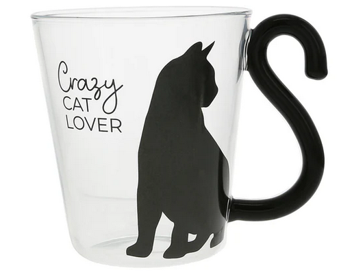 Cat Lover 12 oz Glass Cup