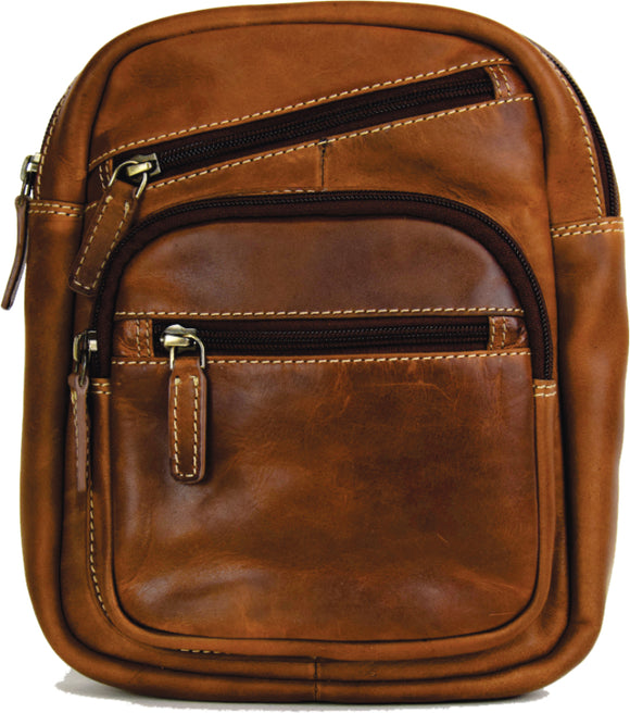 Rugged Earth Small Leather Back Pack, Style 199028