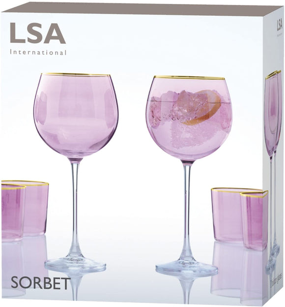 LSA Sorbet Balloon Glasses, Nougat Set of 2 525ml