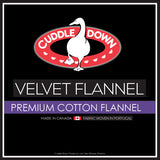 Velvet Flannel Fitted - Red - Jumbo Queen (20" pocket)
