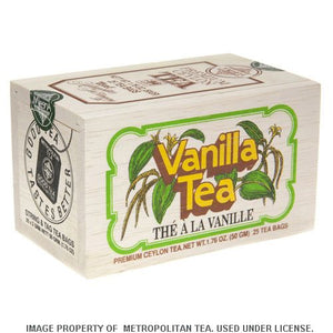 Wood Box, Vanilla Black Tea, 25 Teabags