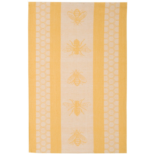 Now Designs Jacquard Tea Towel, Honey Bee