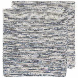 Heirloom Knit Dishcloths, Midnight - Set of 2