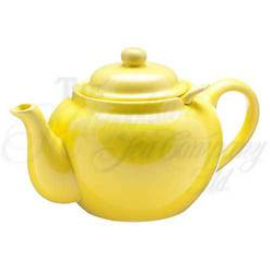 Metropolitan Glazed Ceramic Teapot, 3 Cup - Lemon