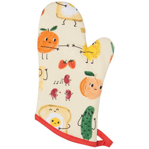 Now Designs Oven Mitt, Funny Food