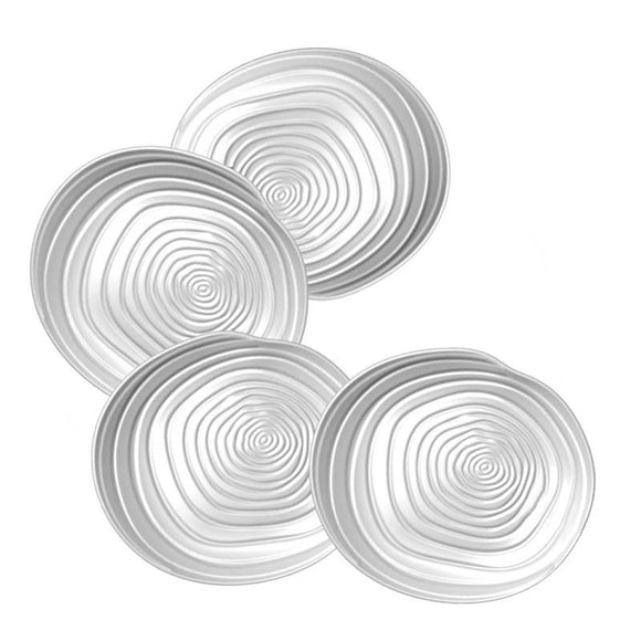 BIA Swirl Appetizer Plates, Set of 4