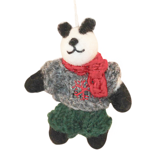 Hamro Felt Ornament, Winter Papa Bear