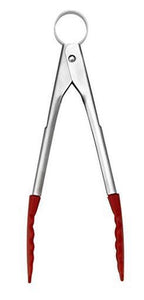 Cuisipro Piccolo Mini Tongs, Red 7"