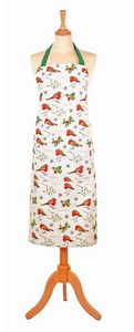 Ulster Weavers UK Cotton Apron, Robins & Holly