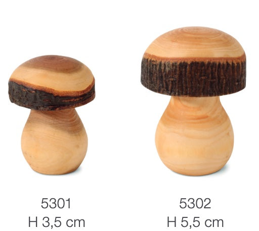 Euroliving Lathe-Turned Mushrooms 5.5cm