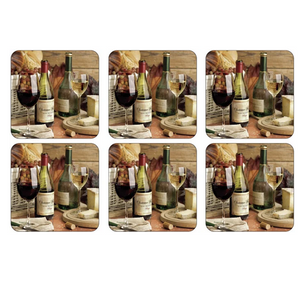 Pimpernel Cork-Backed Coaster Set, 6pc - Artisanal Wine