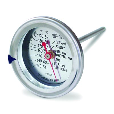 Thermometer Cooking Meat/Poultry Op, 120-200F
